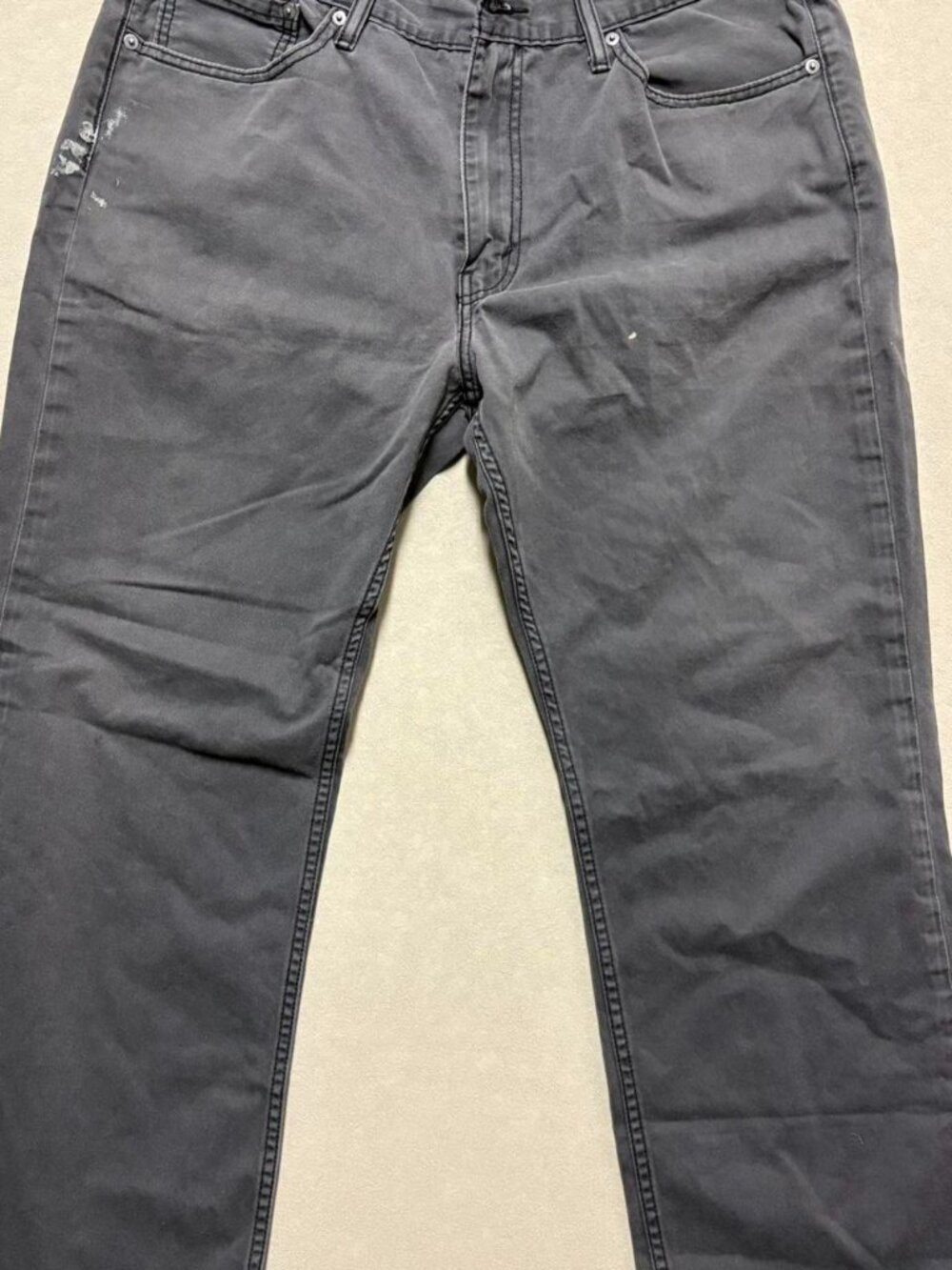 Men's grey and black jeans